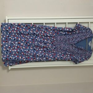 Womens Boden US 10R size 10 dress red white blue